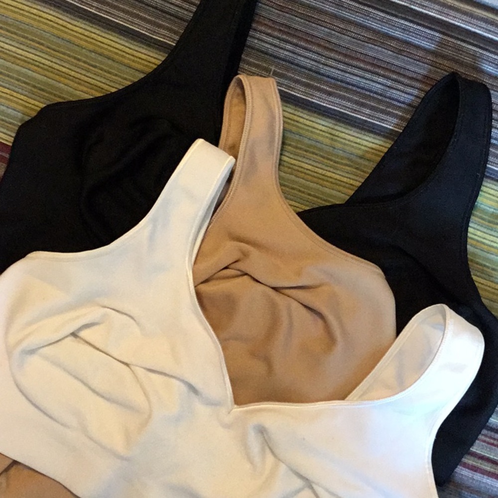 💕3 BRA BUNDLE!!💕 Size 2XL (black/beige/white)